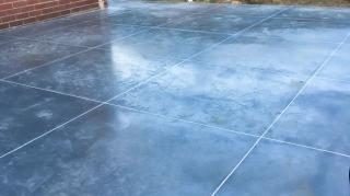 gepolierde betonvloer voor een terras